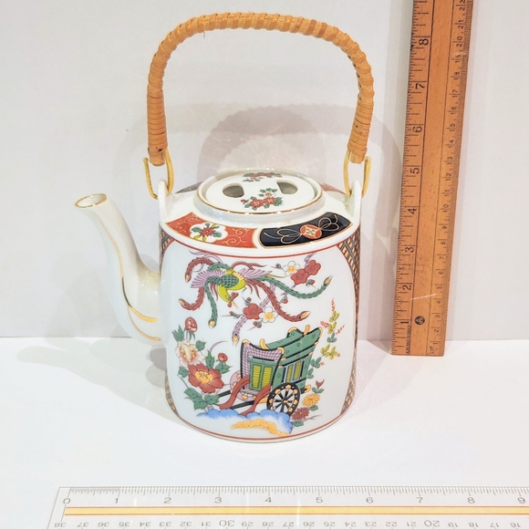 Imari Ware Teapot and server plate - Picture 9 of 14